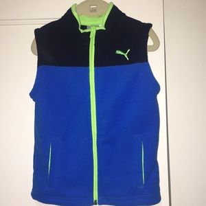 PUMA vest - 3T -Blue/Black Green trim